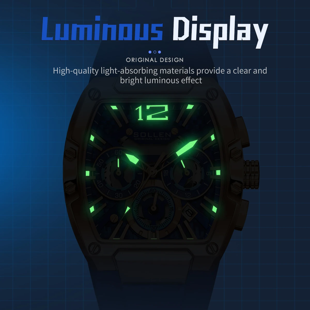 นาฬิกาข้อมือผู้ชาย Pagani ระบบจักรกลอัตโนมัติแบบกำหนดเองสำหรับผู้ชาย นาฬิกาสปอร์ตควอตซ์พร้อมสายซิลิโคน ดีไซน์ Relogio Masculino