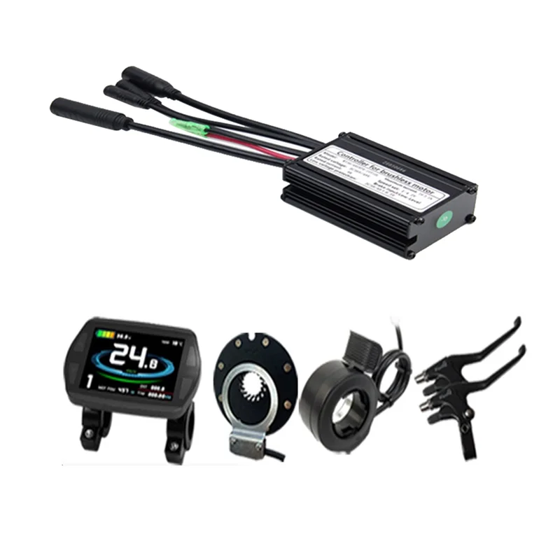 36V/48V Elektrische Sinus Welle Controller Set LCD Bunte Bildschirm Instrument Smart Display Roller Controller-X59A