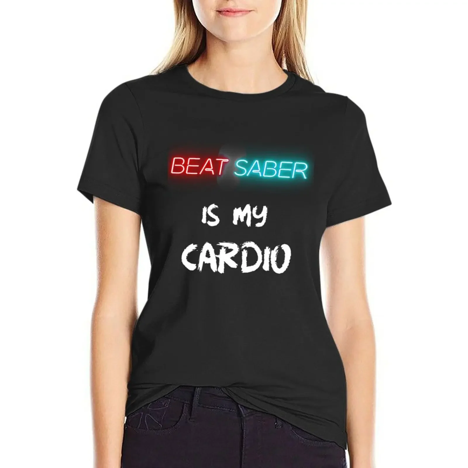 

BEAT SABER vr virtual reality gaming T-Shirt plus sizes cute tops korean fashion kawaii clothes t-shirt dress for Women sexy
