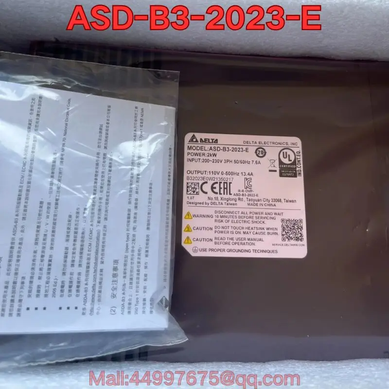 Brand new servo drive ASD-B3-2023-L ASD-B3-2023-E ASD-B3-4543-E ASD-B3-4543-L