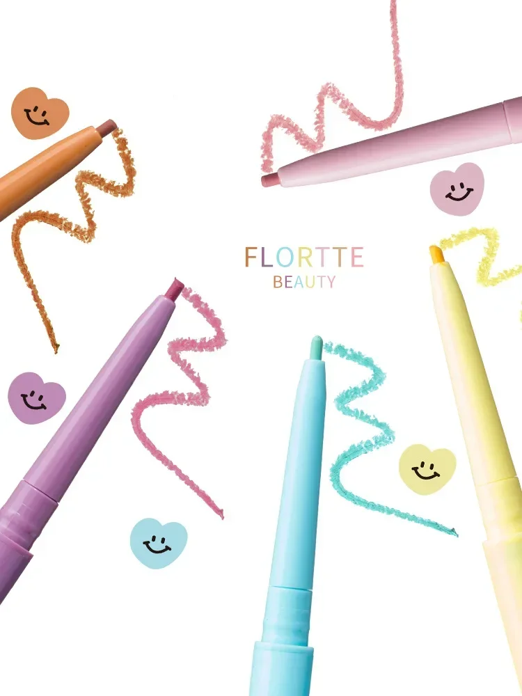FLORTTE – crayon à paupières en Gel mat, imperméable, longue durée, liquide de couleur très Fine