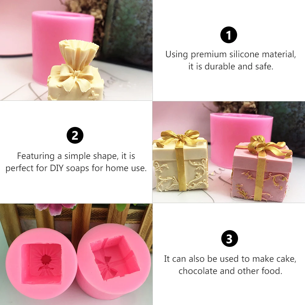 

2pcs Silicone Chocolate Mold Non Stick Smooth Round Cake Mousse Soap Craft Tool Kitchen Baking Gadget Easy Demold Clean Safe
