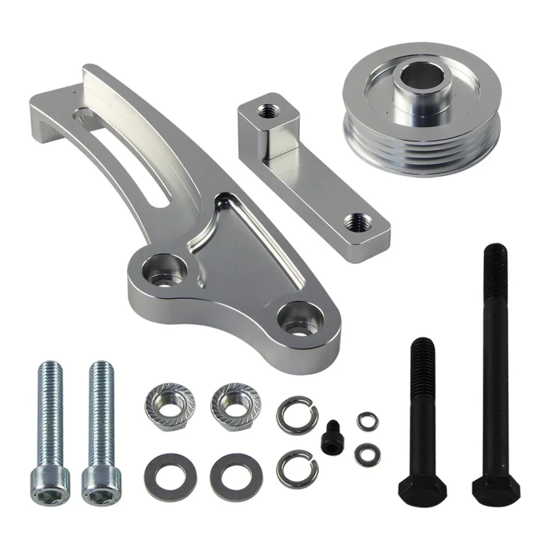Billet Aluminum Alternator Conversion Bracket Kit Bolts for Holden GM LS1 Nissan Skyline RB30 RB26 RB25 RB20 GTR R32 R33 R34