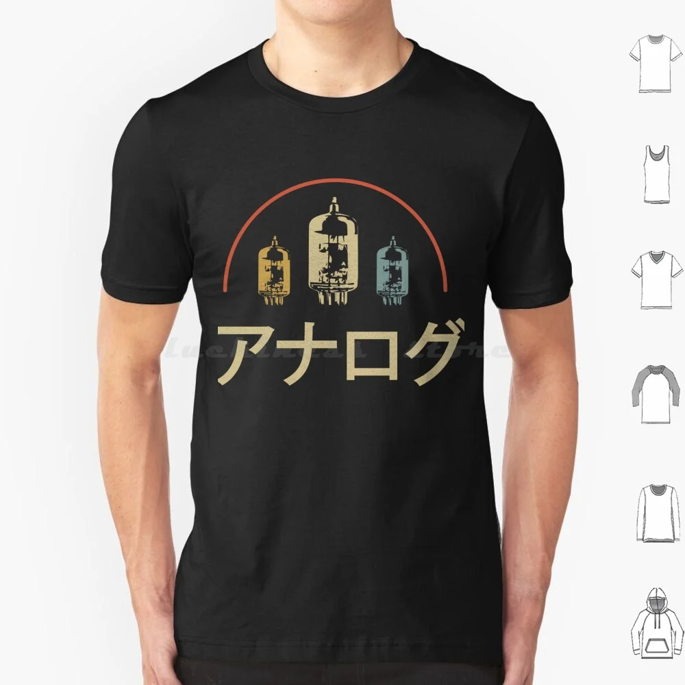 Camiseta analógica Retro japonesa para hombres, mujeres y niños, 6xl, forma de onda, diente de sierra sinusoidal, Trianngle, sintetizador cuadrado, sintetizador de música analógica