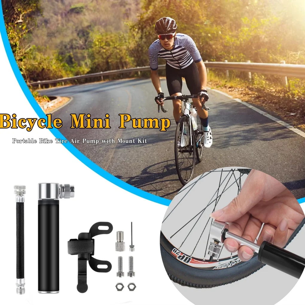 WEST BIKING Mini Bike Pump 120PSI Portable Hand Pump For Schrader/Presta Valve MTB Road Bicycle Tire Inflator Bike Accessories