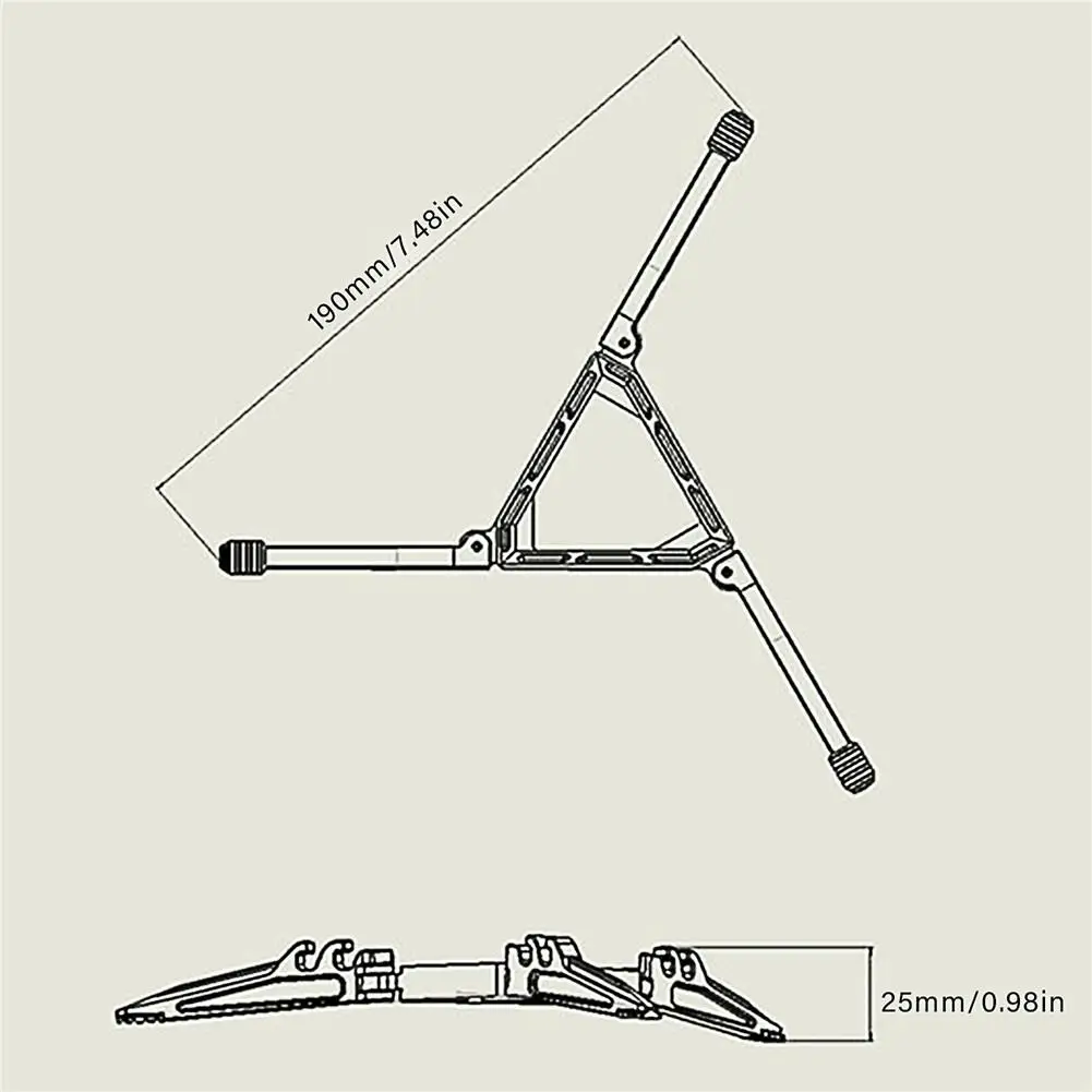 Leve Flat Tank Bracket Stand, dobrável portátil, Camping Stove, Estabilizador para atividades ao ar livre