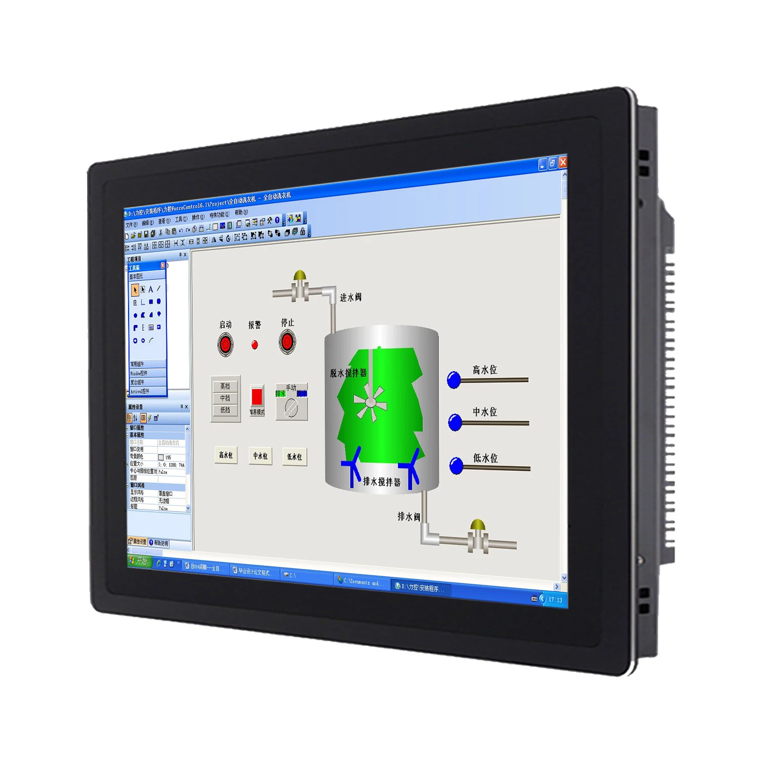 18.5 inch industrial touch computer all-in-one pc panel with capacitive touch screen built-in wifi com for win10/11 pro 1366x768