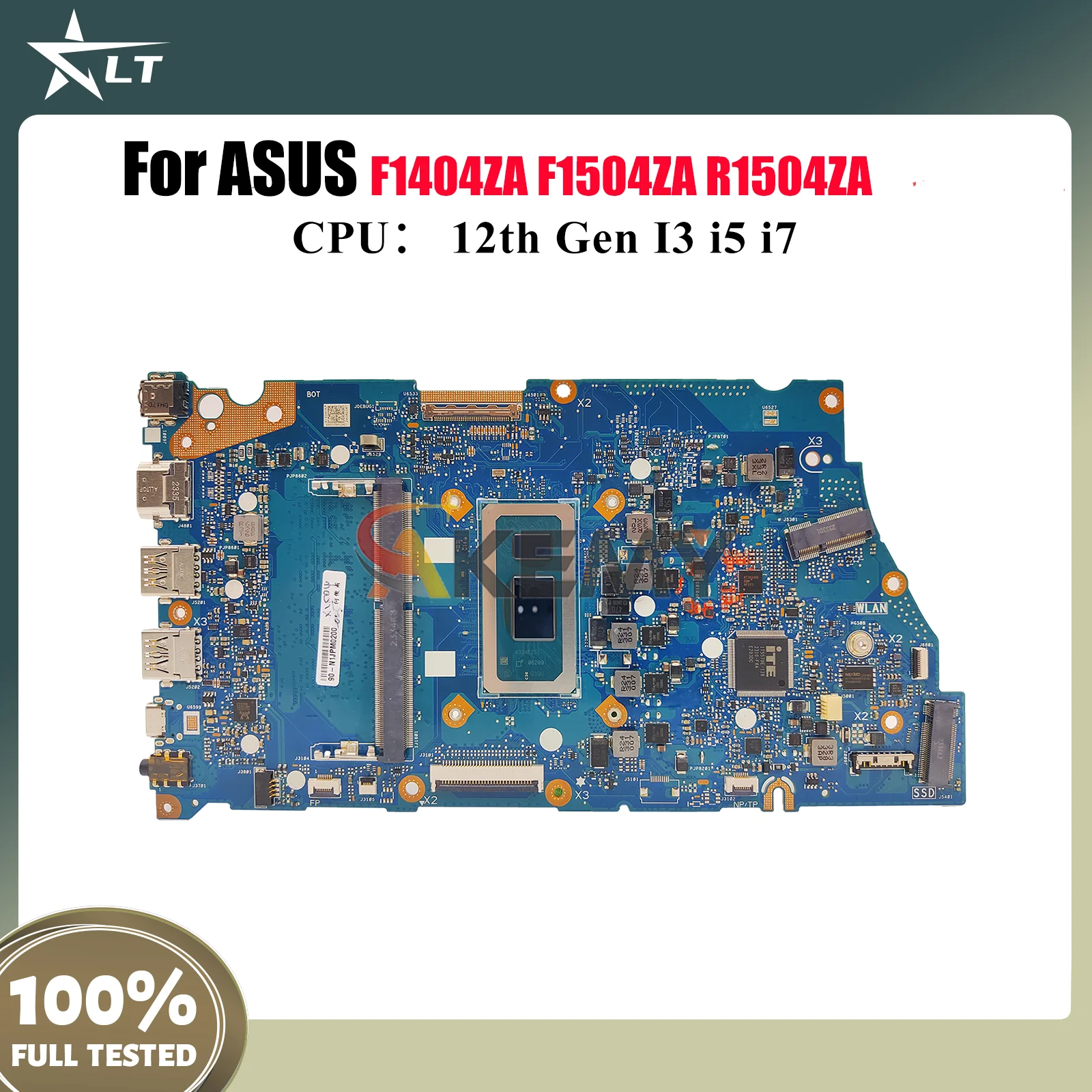 

X1704ZA Laptop Motherboard For ASUS VivoBook R1504ZA F1504ZA F1704ZA X1404ZA X1404Z F1404ZA Mainboard With 12th Gen I3 i5 i7 stk