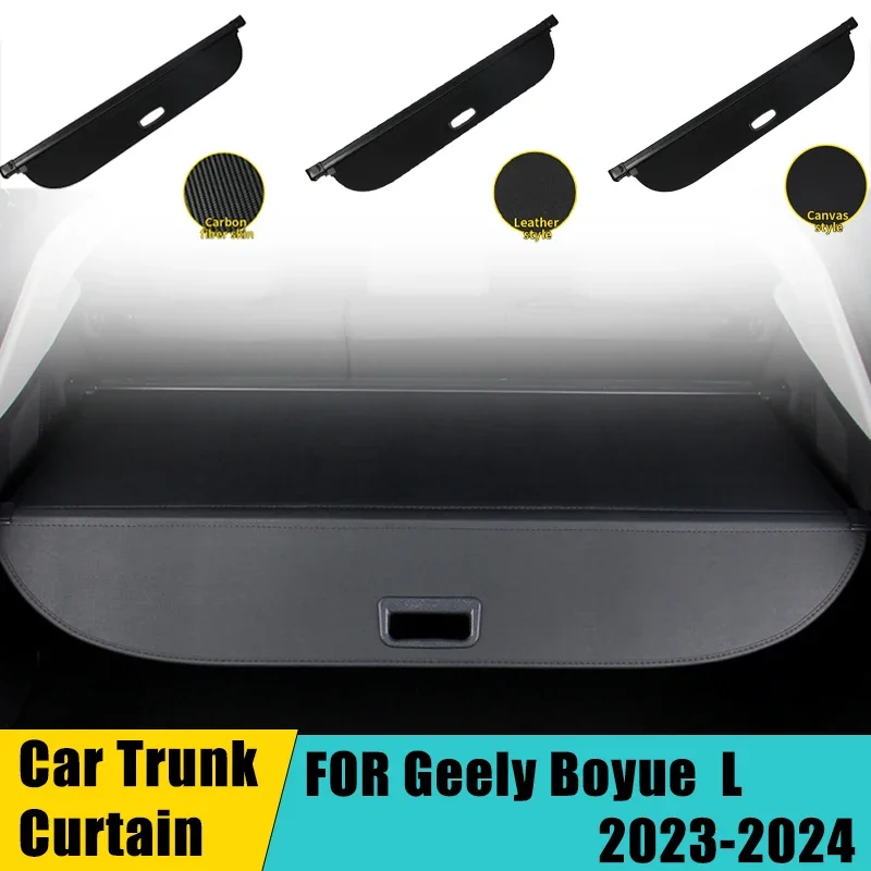 

Car Rear Trunk Curtain For Geely Boyue L FX11 2023 2024 2025 Space Rack Partition Shelter Covers Anti-peeping Car Accessories