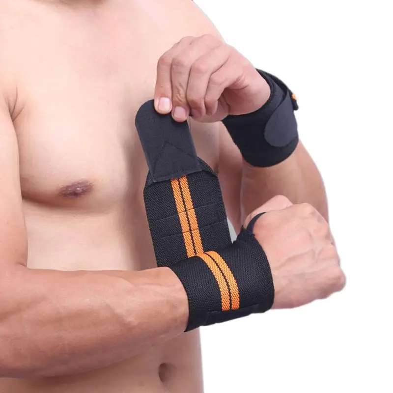 1 PC Wrist Wrap Weight Lifting Gym Cross Training Fitness Padded Thumb Brace Strap Power Hand Support Bar Wristband