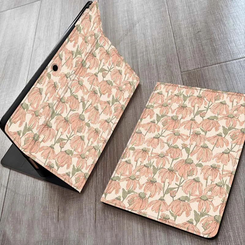 

Cartoon Floral Circle Pattern Case For OPPO Realme Pad Air X 10.36 11 Inch Tablet