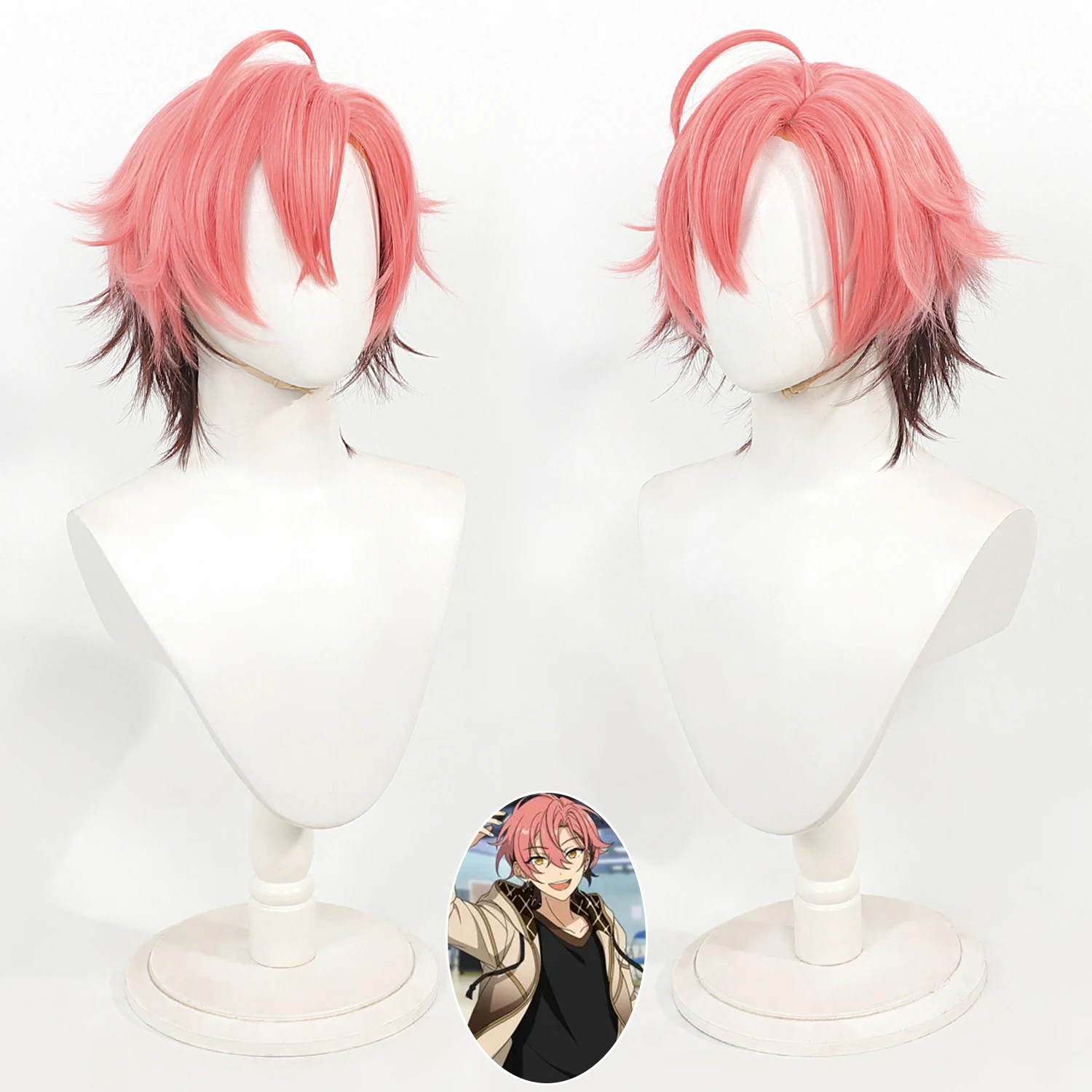 peruca-de-cosplay-kuronuma-maiju-peruca-de-anime-ensemble-stars-rosa-e-preta-peruca-sintetica-para-role-play-peruca-curta-em-camadas-para-cosplay-de-anime