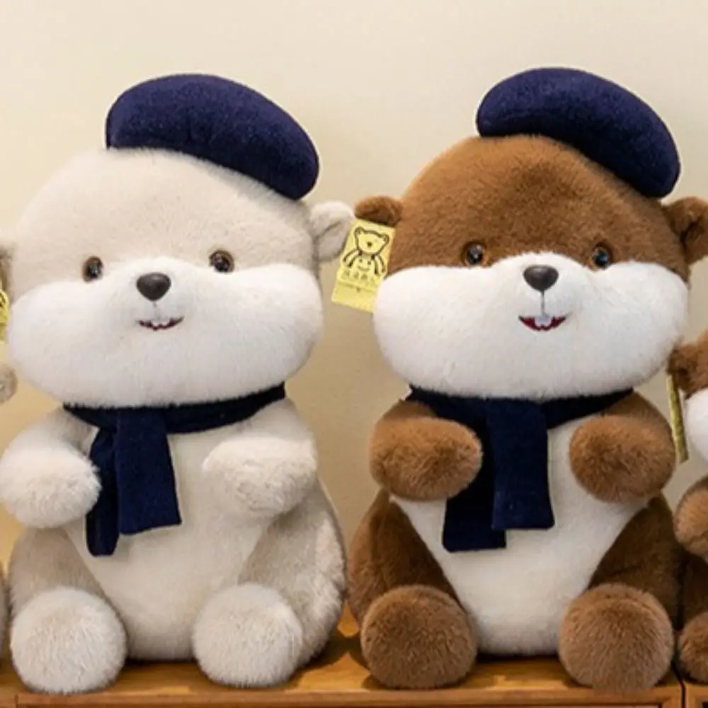 

Fluffy Beaver Plush Doll Soft Cartoon Little Otter Plush Toy Collection Novelty Animal Stuffed Toys Children Girls Boys