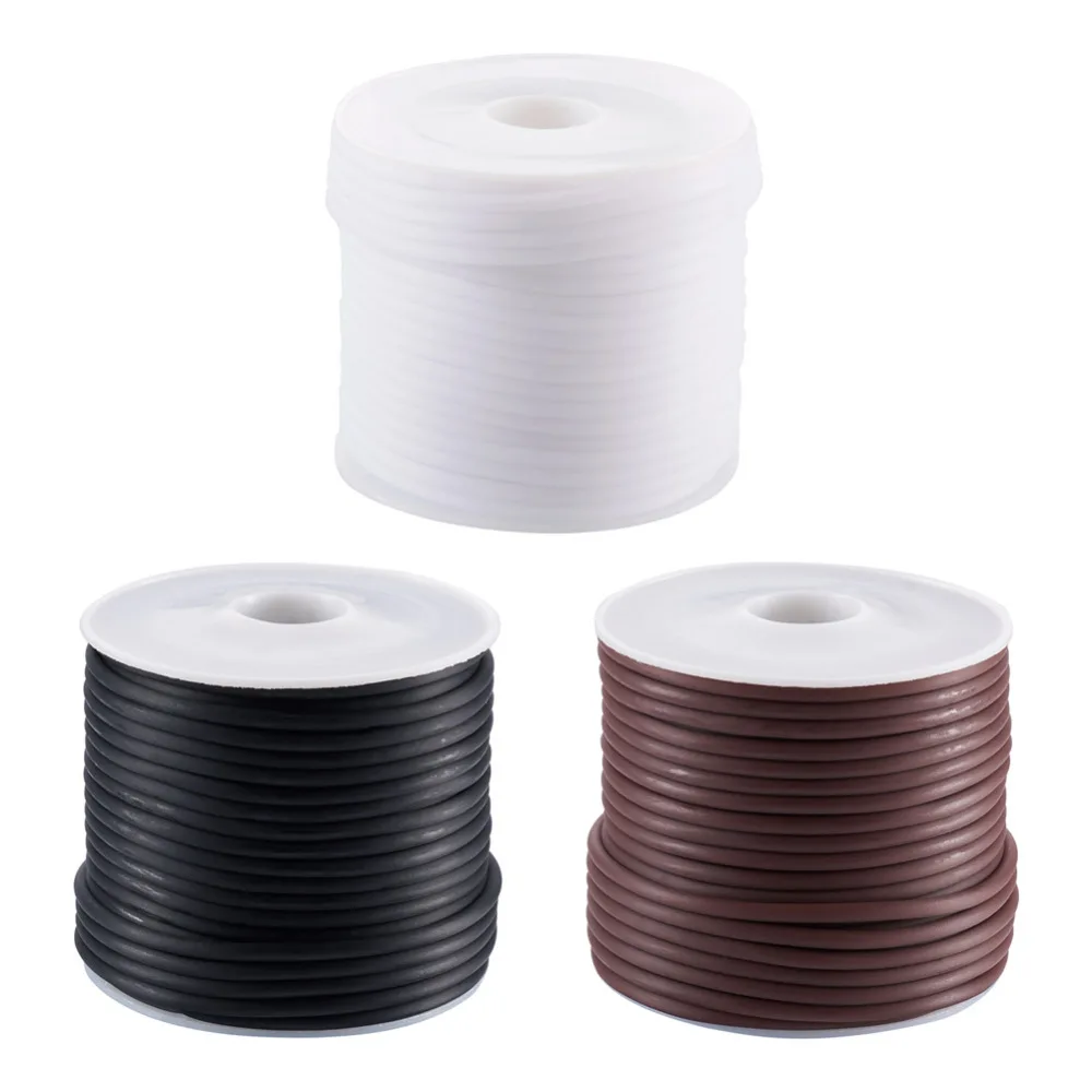 3Roll Hollow Pipe PVC Tubular Synthetic Rubber Cords 2mm for jewelry making DIY bracelet necklace earring accessories Mix Color