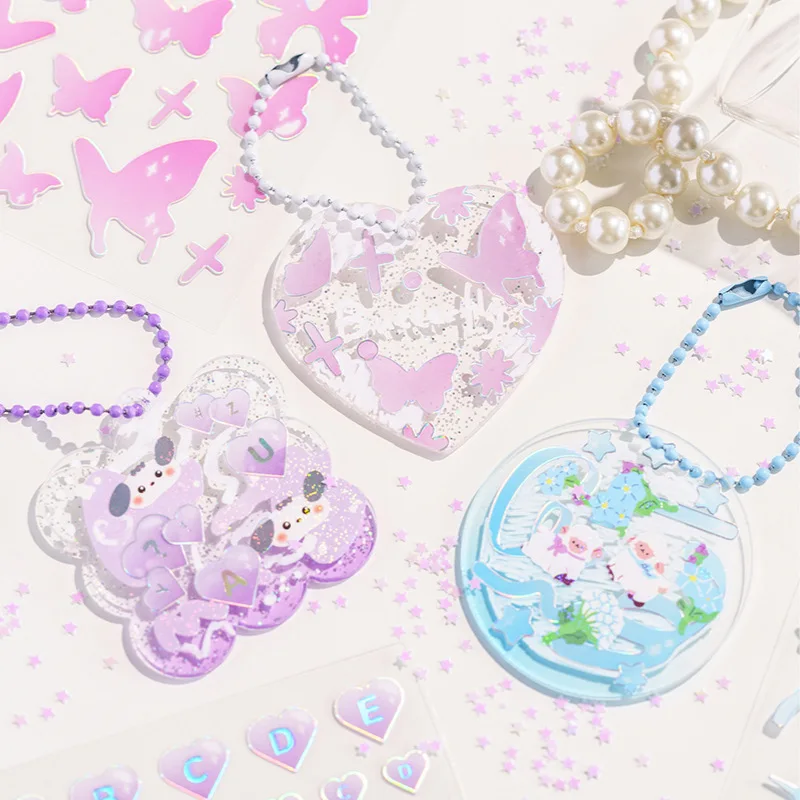 2 шт./упаковка, красочные пузырьки-бабочки