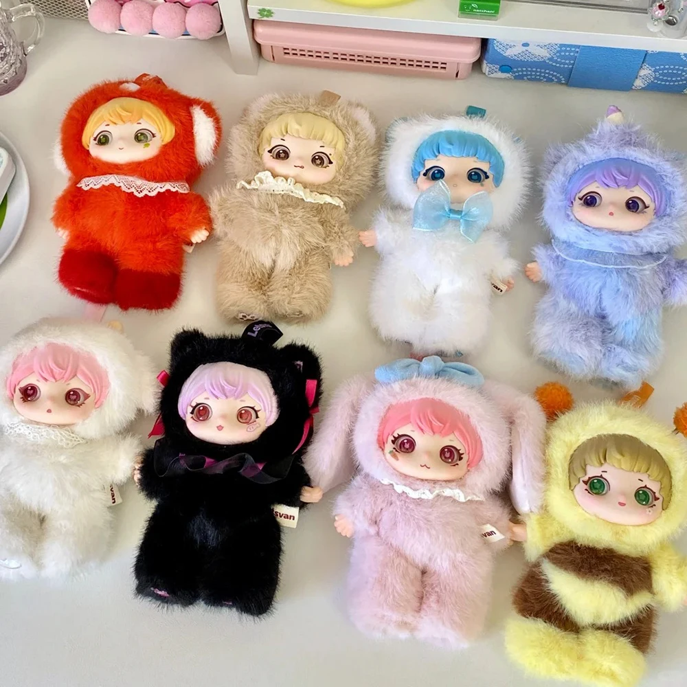 

Ziyuli Animal Party Series Vinyl Doll Blind Box Hand-Made Ornaments Cute Plush Decorative Gifts Trendy Collectible Toys