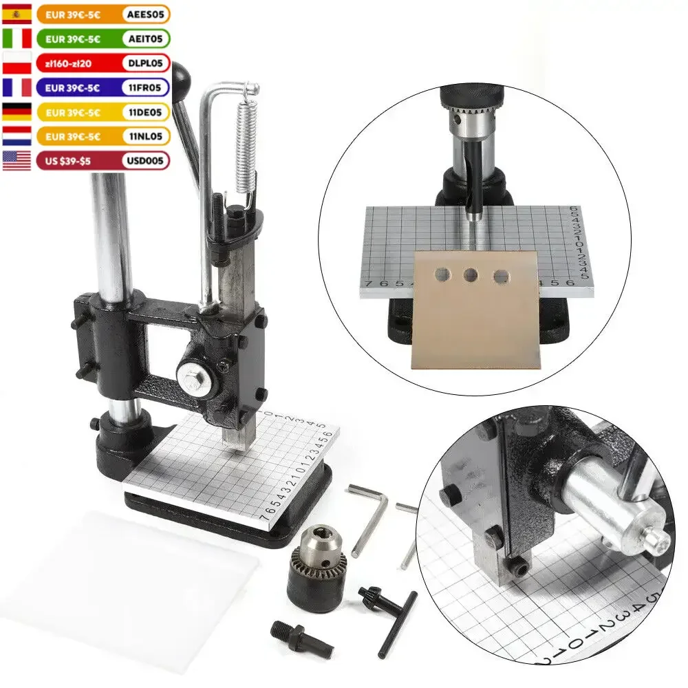 Manual Leather Craft Imprinting Machine Low-Noise DIY Embossing Press Cut Hole Puncher Punching Bronzing Tool Cutting Stitching