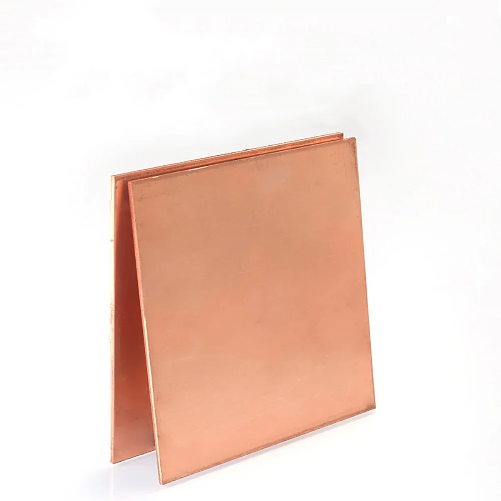 

1pcs Thick 0.5mm-6mm 99.9% T2 Purity Copper Metal Sheet Plate for Cutting Frame Model Mould DIY Contruction 100x100mm
