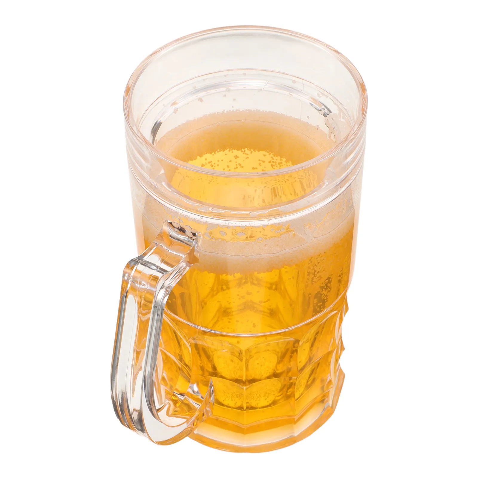 Realistic Simulation Beer Mug Clear Foam Fake Beer Glass for Oktoberfest Party Shelf Decor Bar Display Tabletop Prop