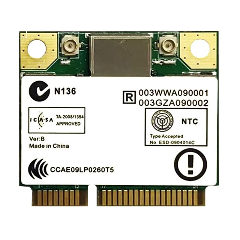 Carte réseau sans fil RTL8822CE, 5.0 Mbps, Wi-Fi, Bluetooth 867, mini PCIE, carte réseau Gigabit mort pour touristes