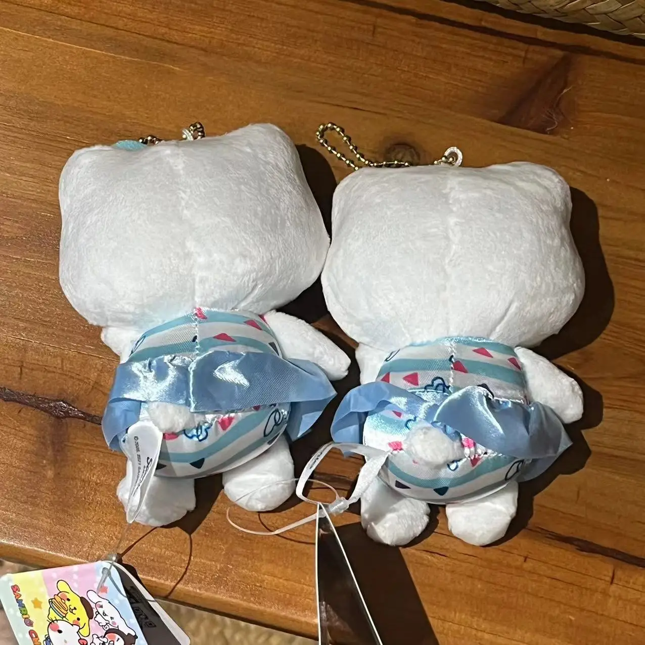 Hello Kitty Giocattoli di peluche con stampa leopardata Zaino Kawaii Portachiavi con ciondolo Accessori Ragazza Compleanno Regali periferici creativi