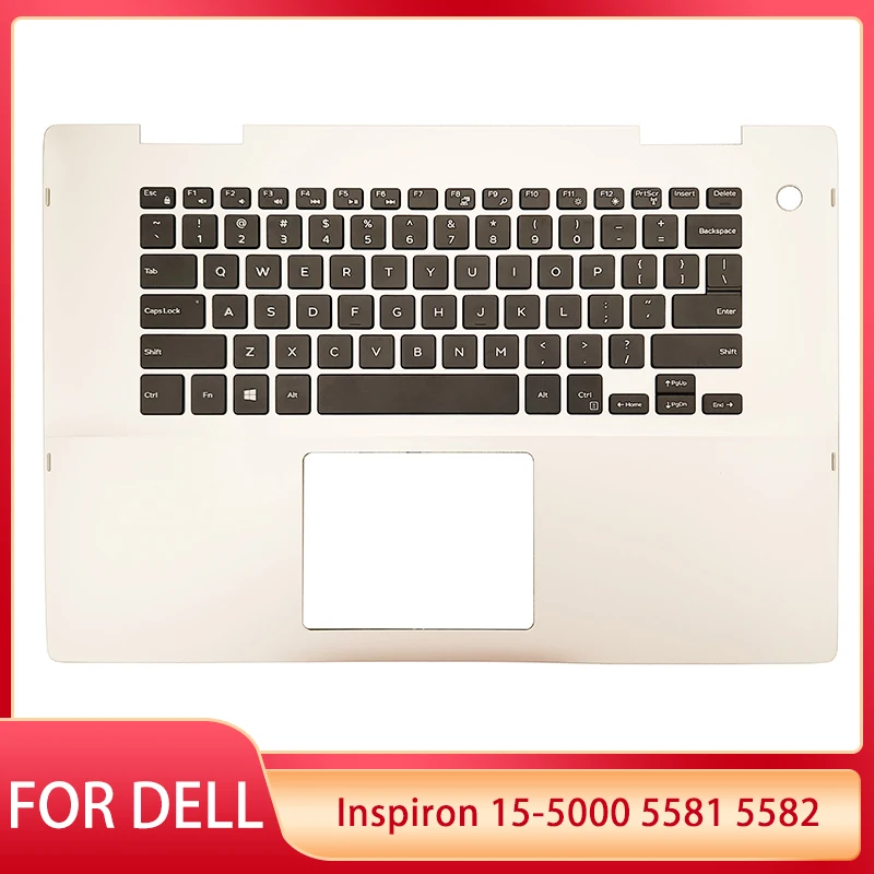 

NEW US CA Latin Keyboard For Dell Inspiron 15-5000 5581 5582 0F046K Laptop Palmrest Upper Cover Top Case Replacement