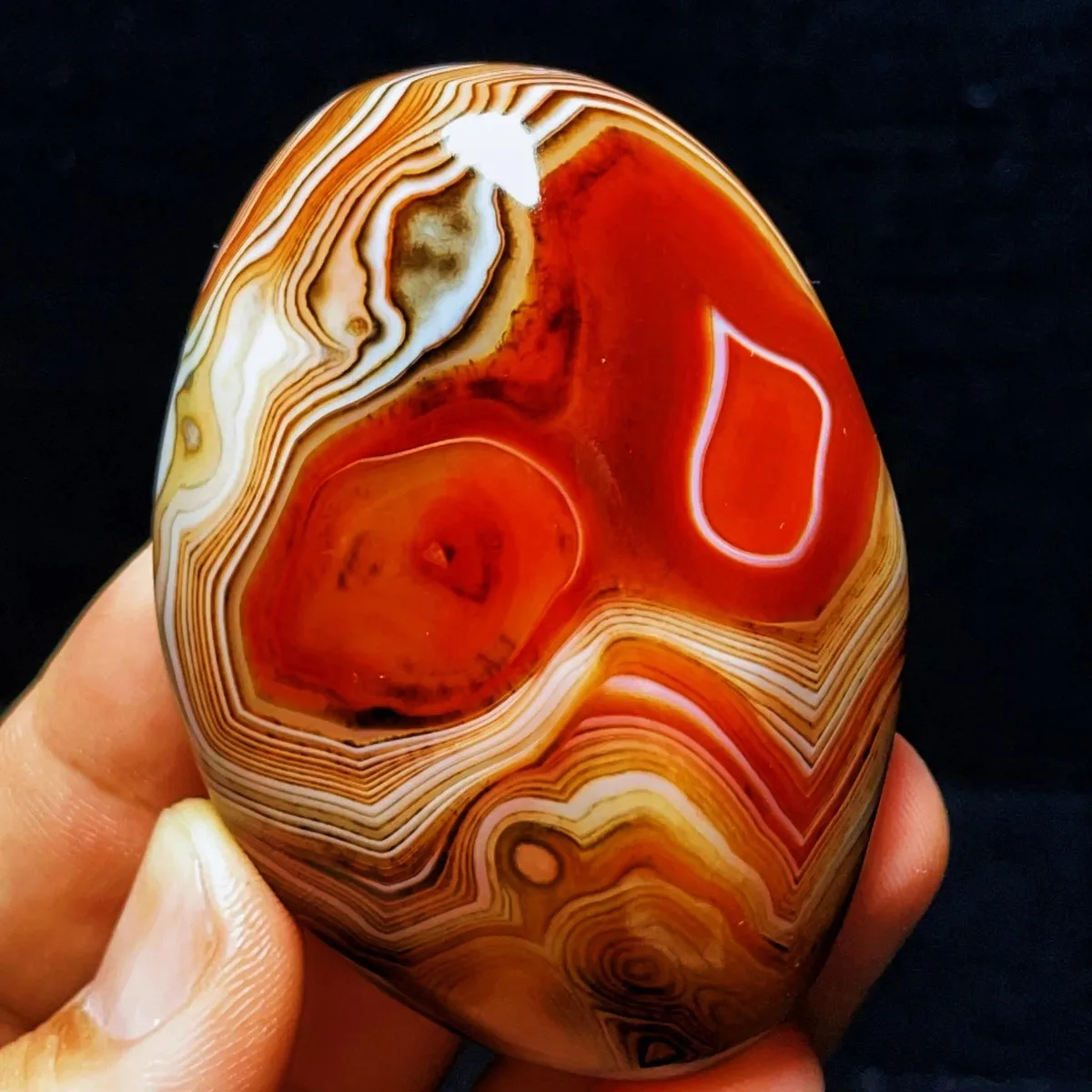 Natural Banded Agate Nature Made, Polished Tumbled, Display Stone, Vase Filler, Crystal Collection, Table Display, Desk Decor