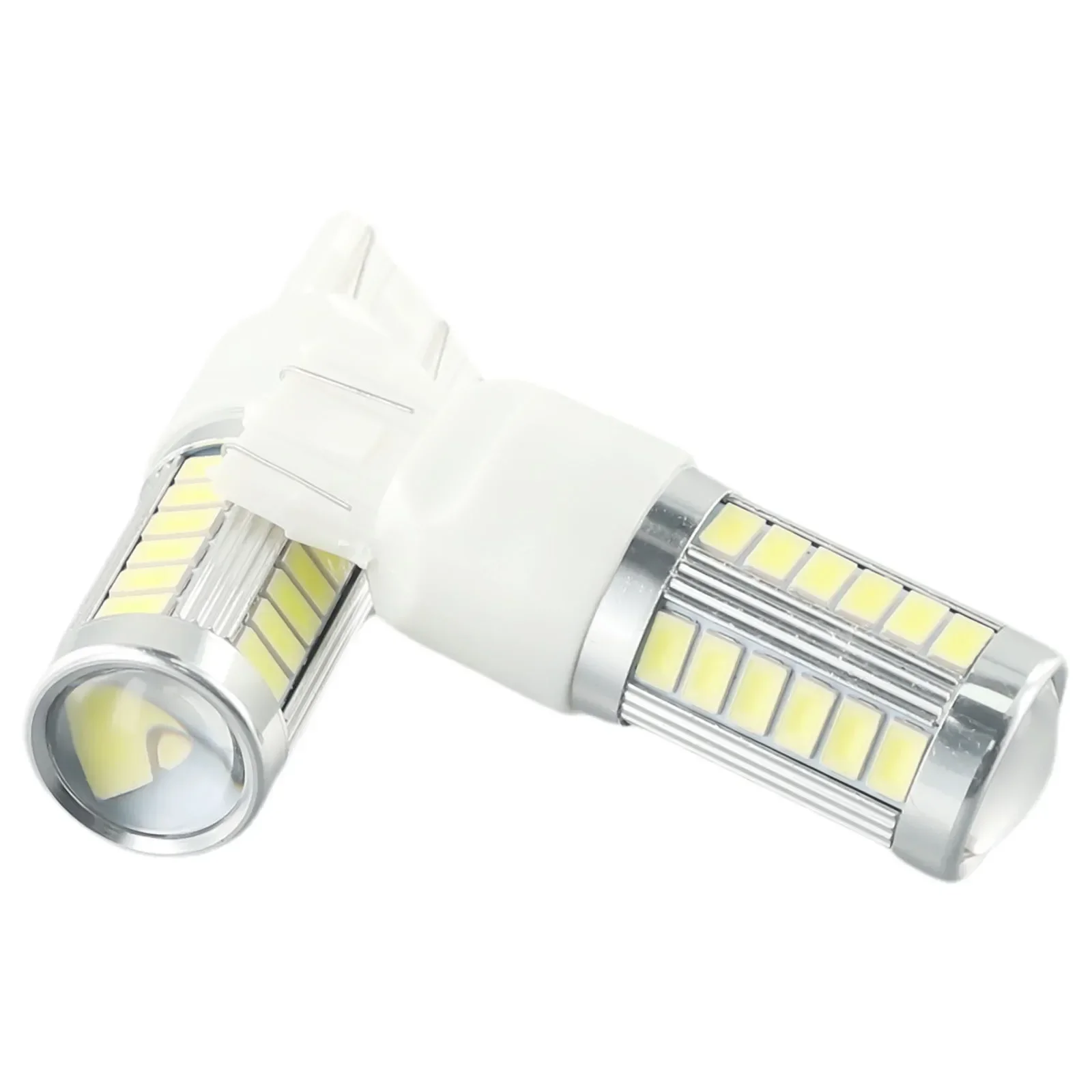 2PCS Fit For T20 W21/5W 7443 W21W Auto Led Turn Light 33SMD Super White Brake Reverse Parking Lamps DC 12V Accessories 18x60.5mm