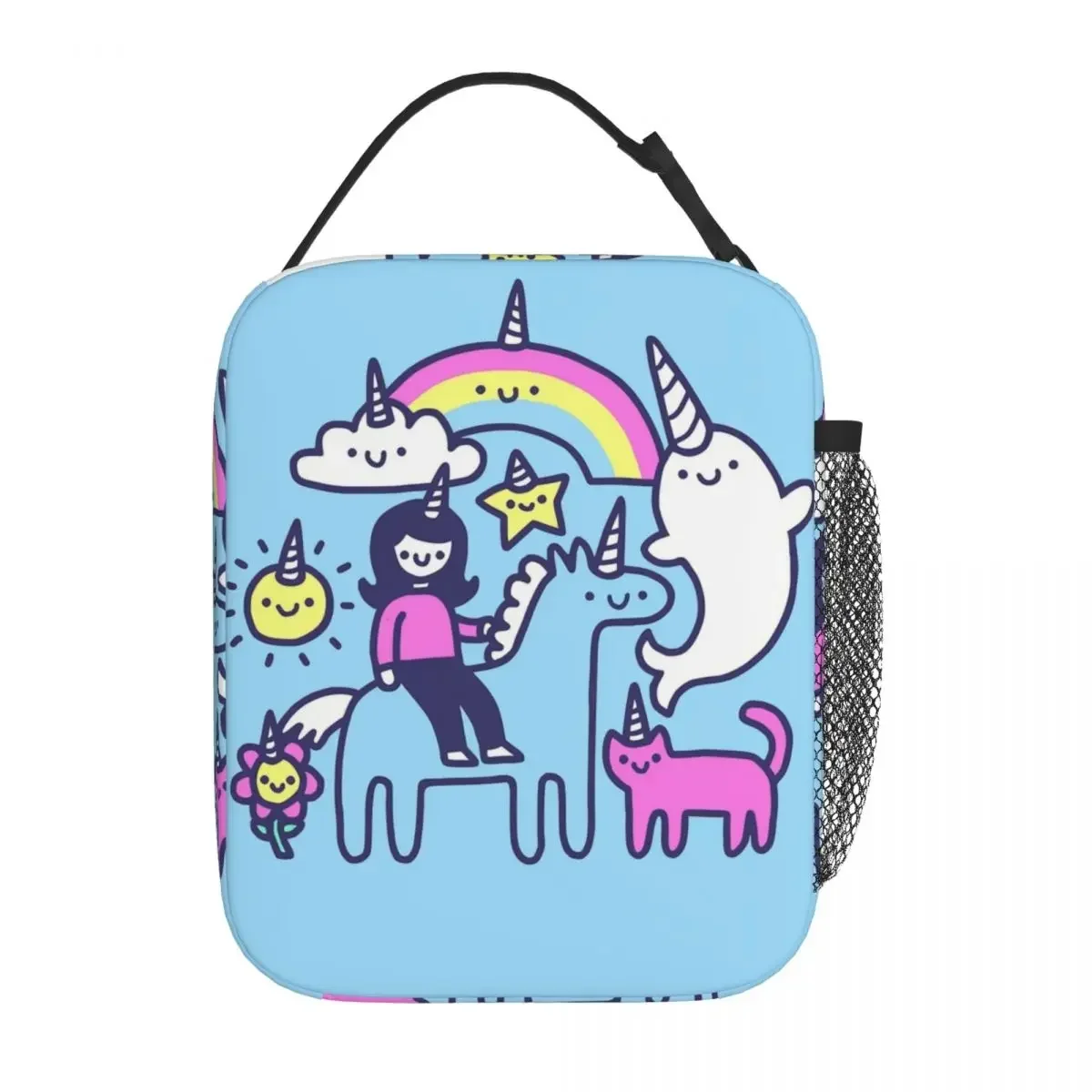 

Unicorns Everywhere Rainbows Merch Insulated Lunch Bags For Work Food Storage Bag Portable Cooler Thermal Lunch Box