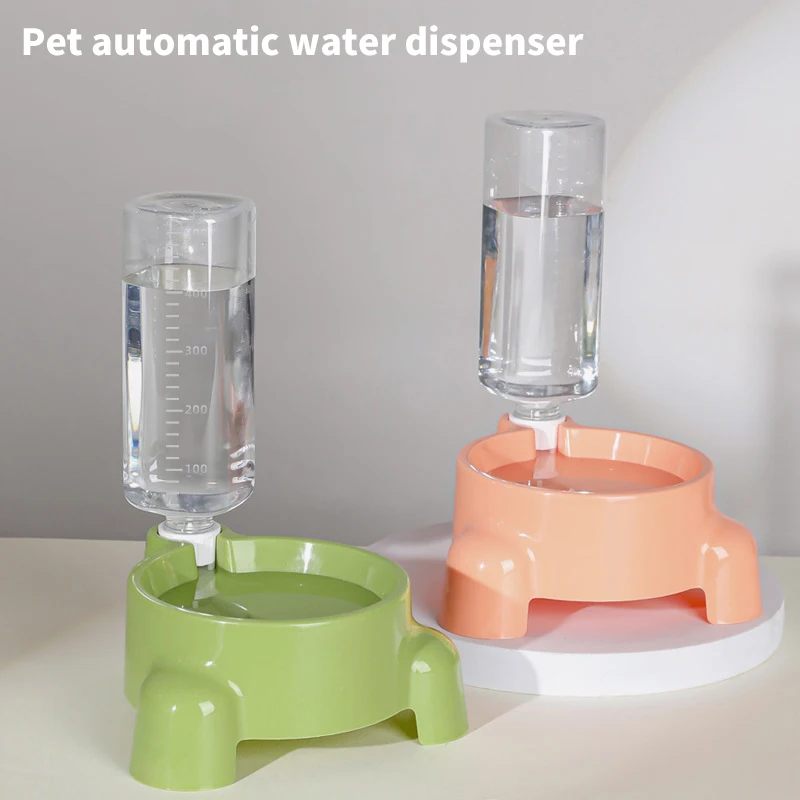 Garrafa de água automática para pet, tigela única de água potável, dispensador para cachorro e gato, suprimentos para animais