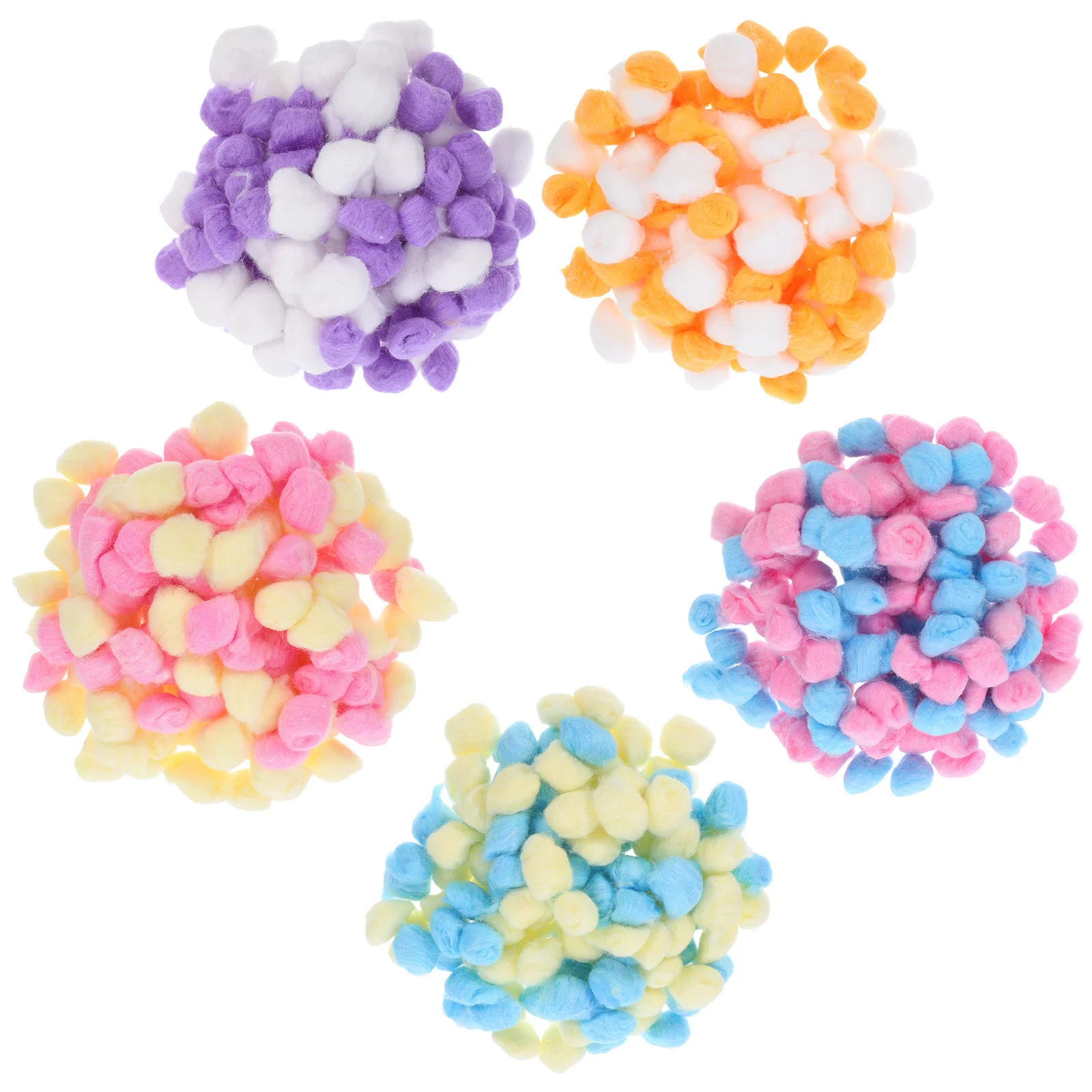 

500pcs Colored Cotton Balls Craft Pom Poms For Diy Handicrafts Decor Garlands Pets Nest Mini Puff Balls Bulk Craft Supplies