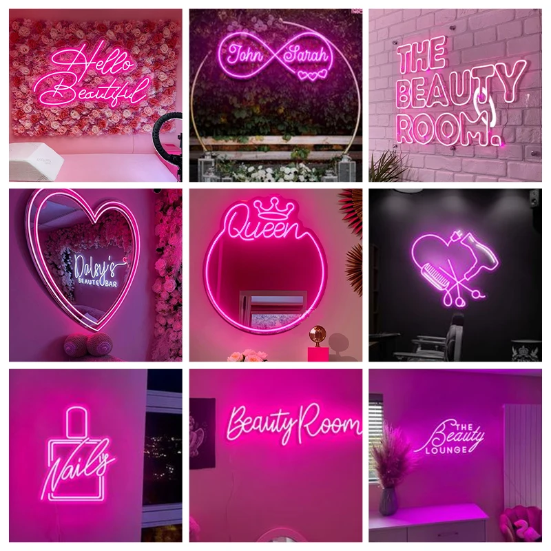 Custom Neon Sign LED Letter Light Wedding Wall Art Bar Business Logo Brand Name Design Room Neon Light Shop Brand Dropshipping