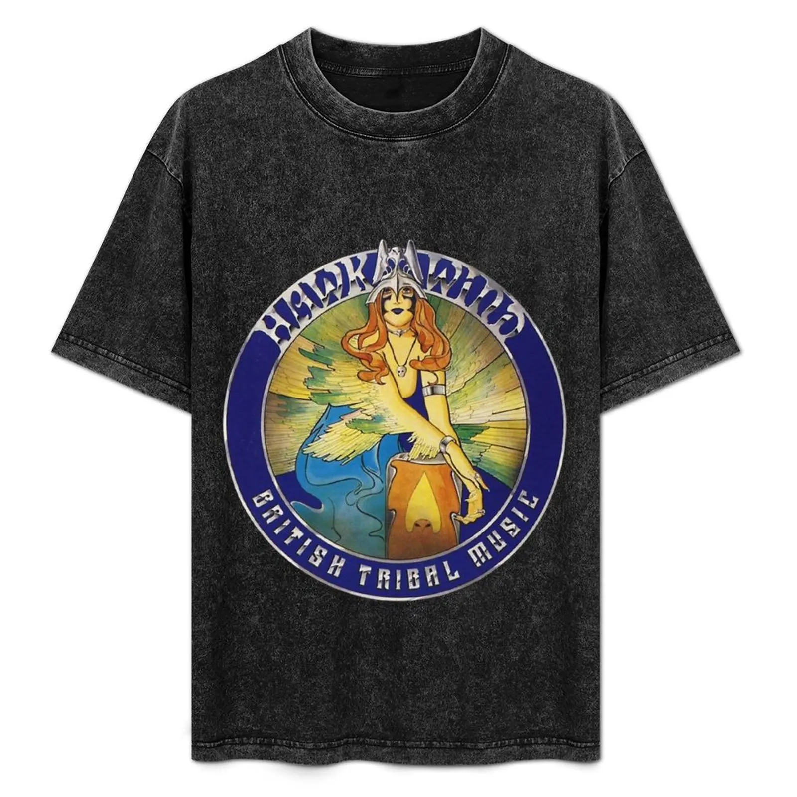 

HAWKWIND - BRITISH TRIBAL MUSIC T-Shirt Casual Breathable Short Sleeve Top
