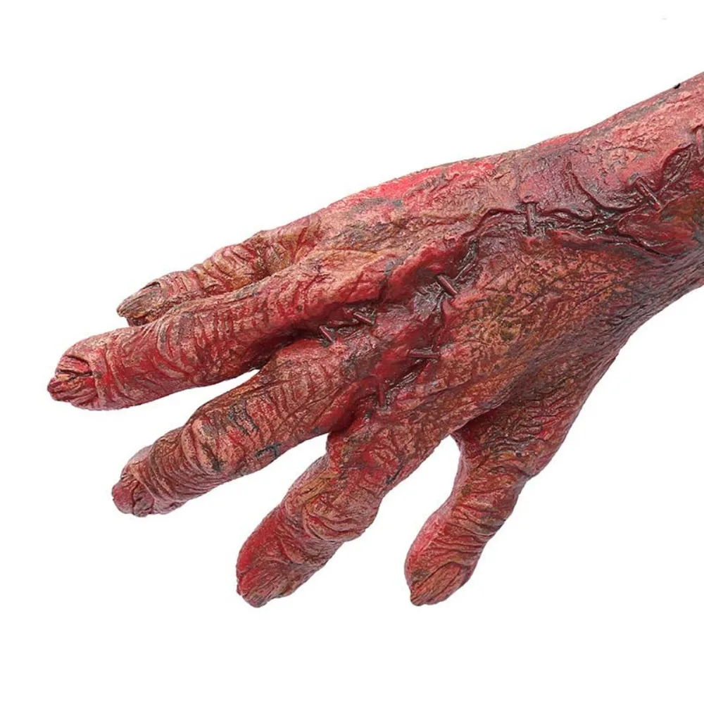 

Funny Vinyl Halloween Cosplay Gloves Waterproof Plush Werewolf Simulated Gloves Bloody Terrifying Makeup Party Props Carnival