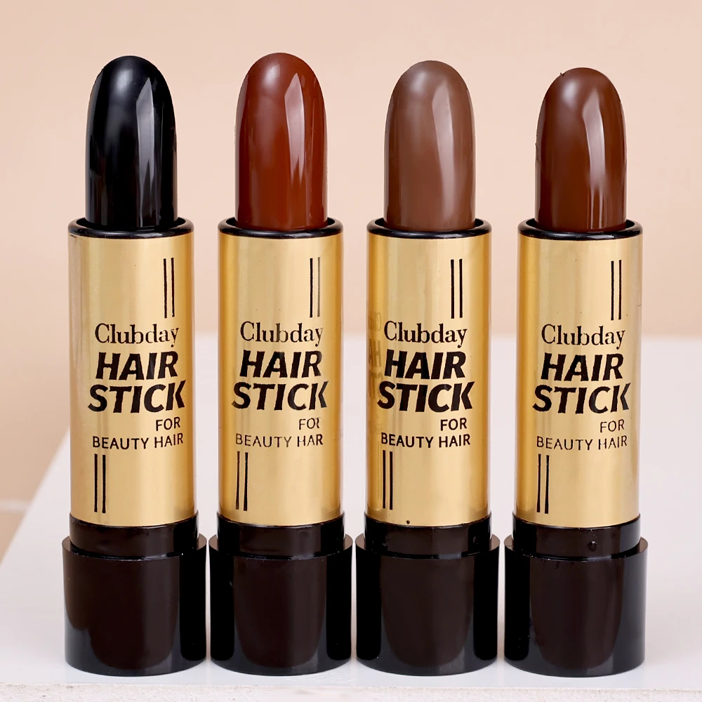 Quick Color Stick Brown Black Temporary Hair Dyeing Crayon Instant Hair Root Concealer Temporary Touchup Stick for Woman and Man