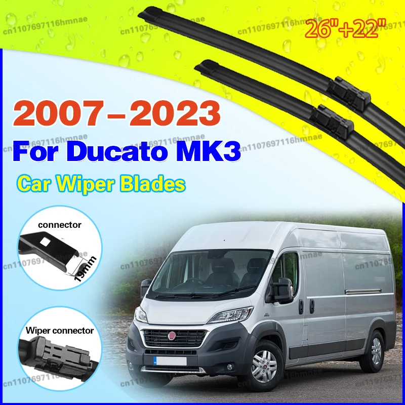 

Щетки стеклоочистителя для Fiat Ducato MK3, Peugeot Boxer, Manager, Citroen Relay, Jumper, 26+22 дюйма, 2007-2023 гг.
