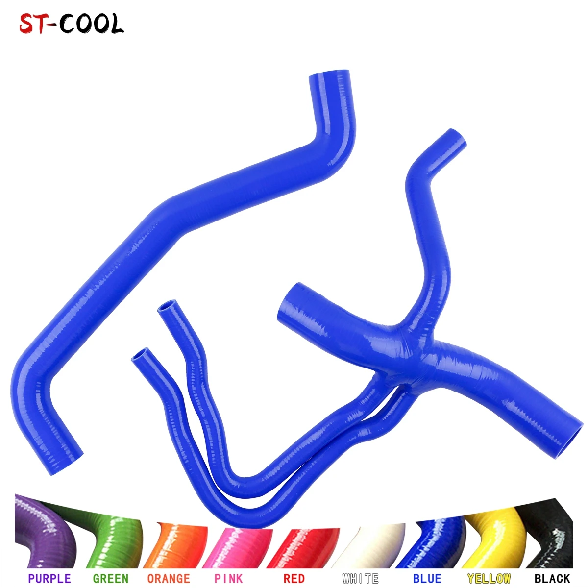 

For Ford Expedition 5.4L 4WD 1997-2002 1998 1999 2000 2001 Silicone Radiator Hoses Kit Tubes Piping 2Pcs 10 Colors