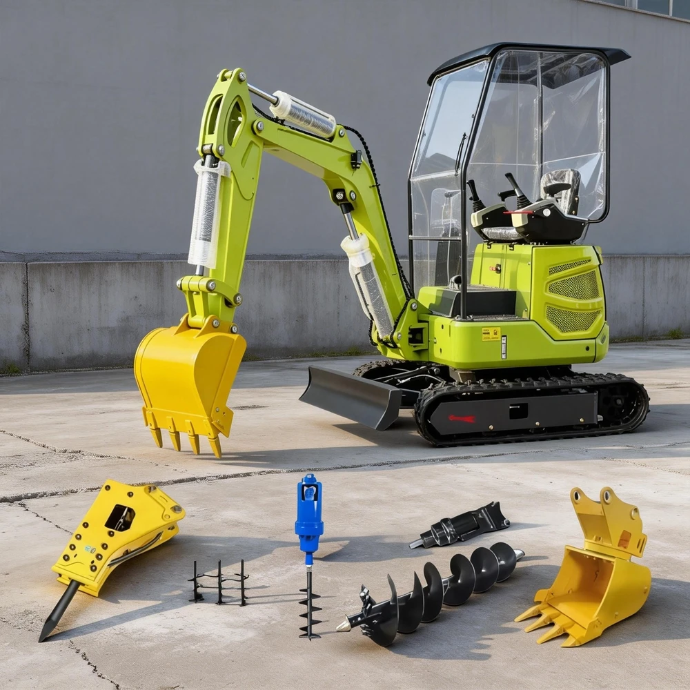 

Hydraulic Crawler EPA Euro 5 Made in China Mini Excavator Diesel 1.2Ton 1.5Ton Construction Equipment Mini Diggers Agricultur