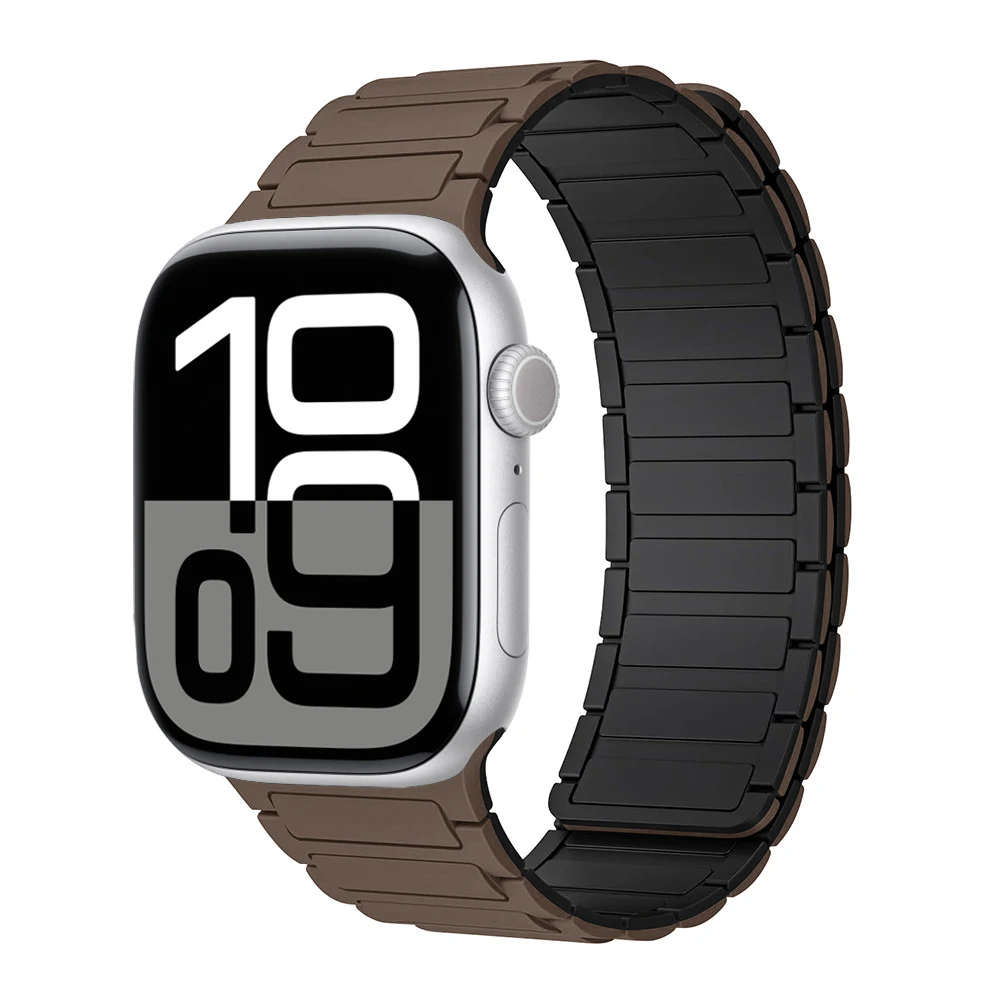 Magnetisches Schlaufenarmband für Apple Watch-Armbänder 46 mm 44 mm 40 mm 45 mm 41 mm 42 mm Silikonarmband iWatch Serie 11 10 9 8 7 6 SE Ultra 3