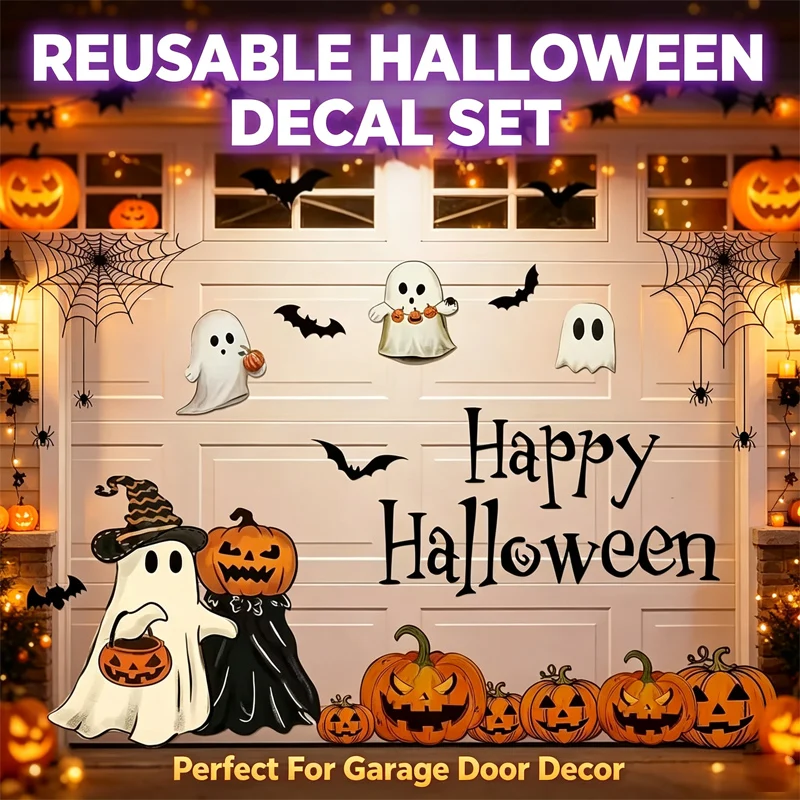 Halloween Garage Door Decals Car Stickers Great for Parties Home Decor Vehicle Ornaments Wall Art Instant Spooky Transformation
