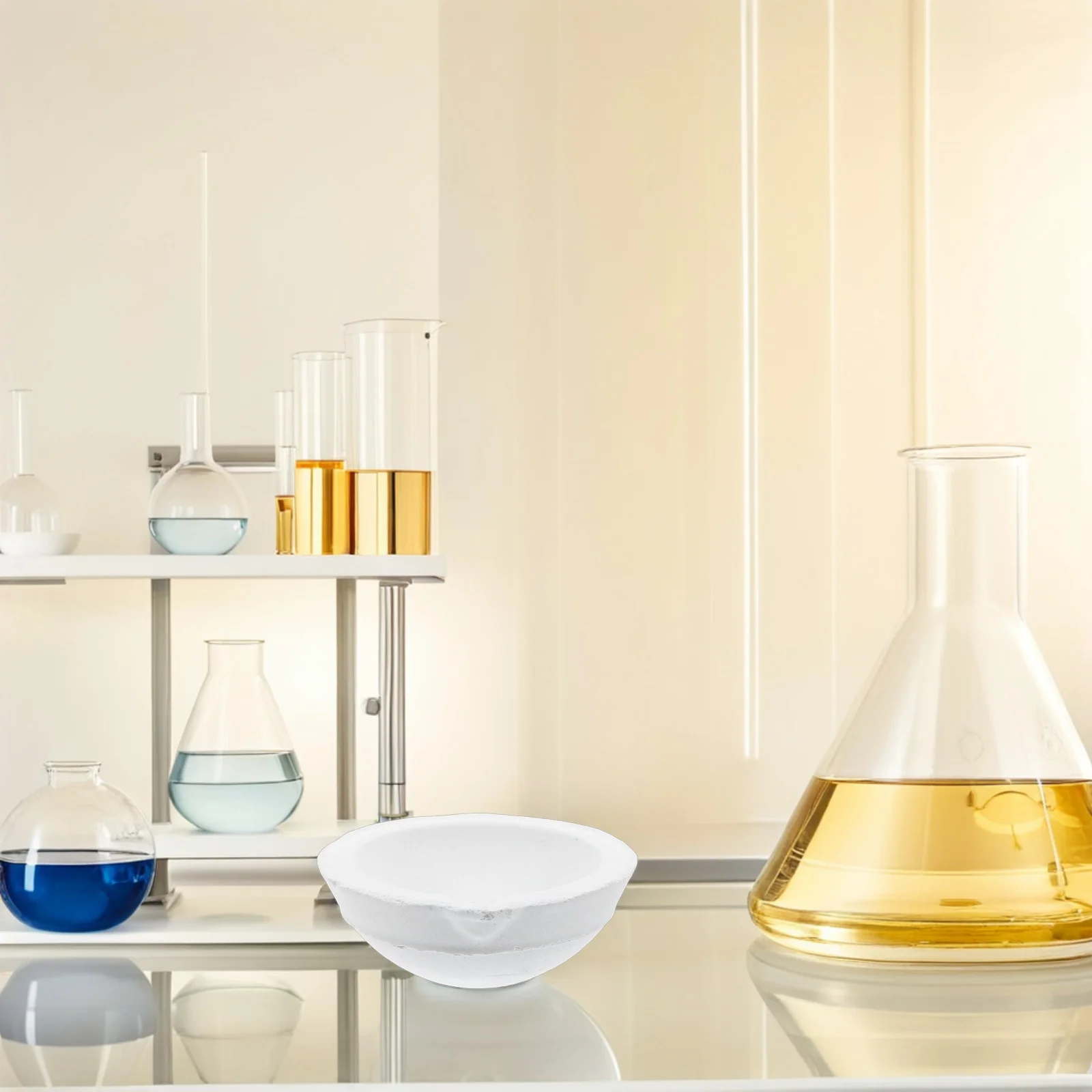 

2Pcs Evaporating Dish High Quality Quartz Large Surface Area Stable Bottom Laboratory School Home Evaporating Container