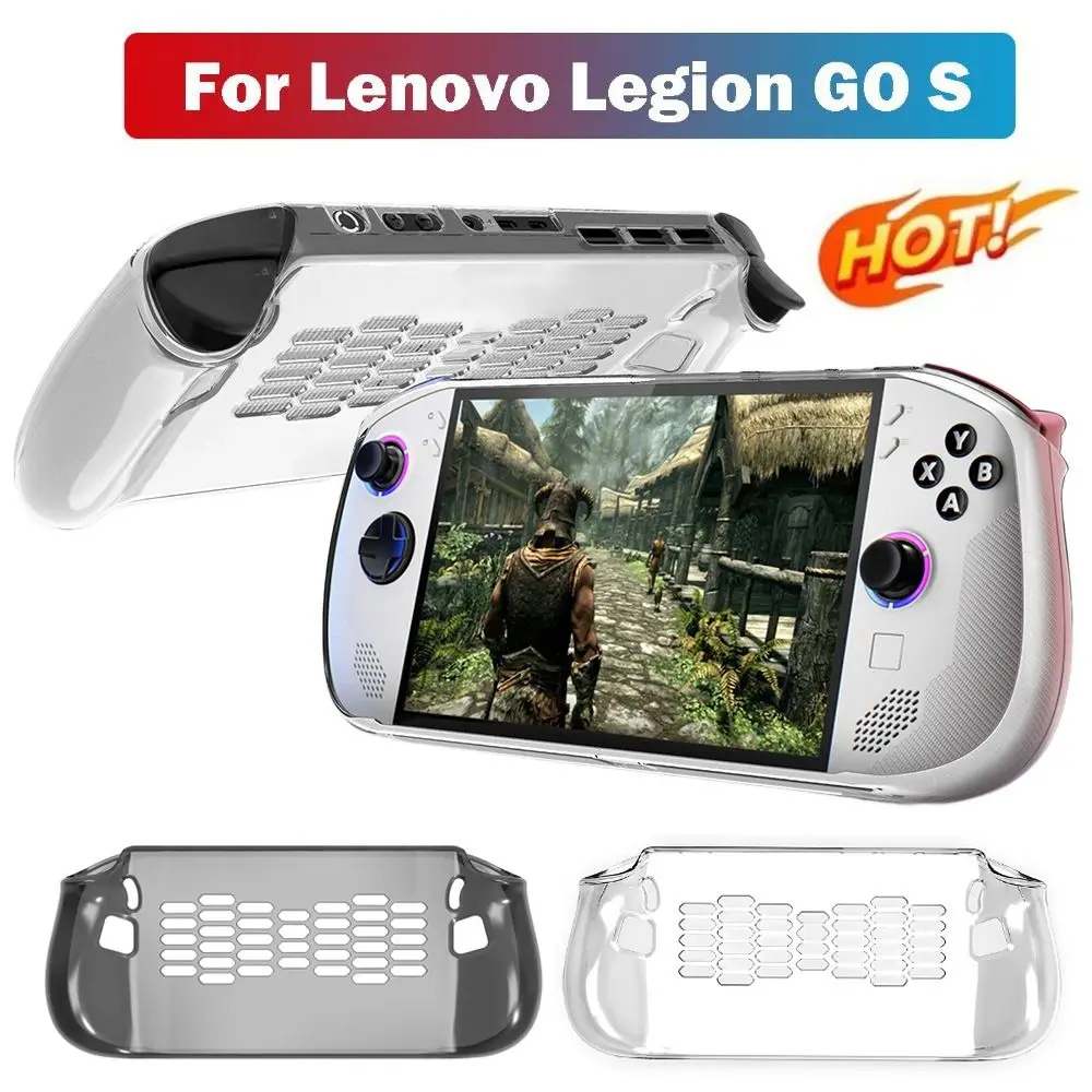 

Transparent Handheld Game Console Case Soft TPU Protective Cover Anti Slip Ergonomic Host Shell for Lenovo Legion Go S
