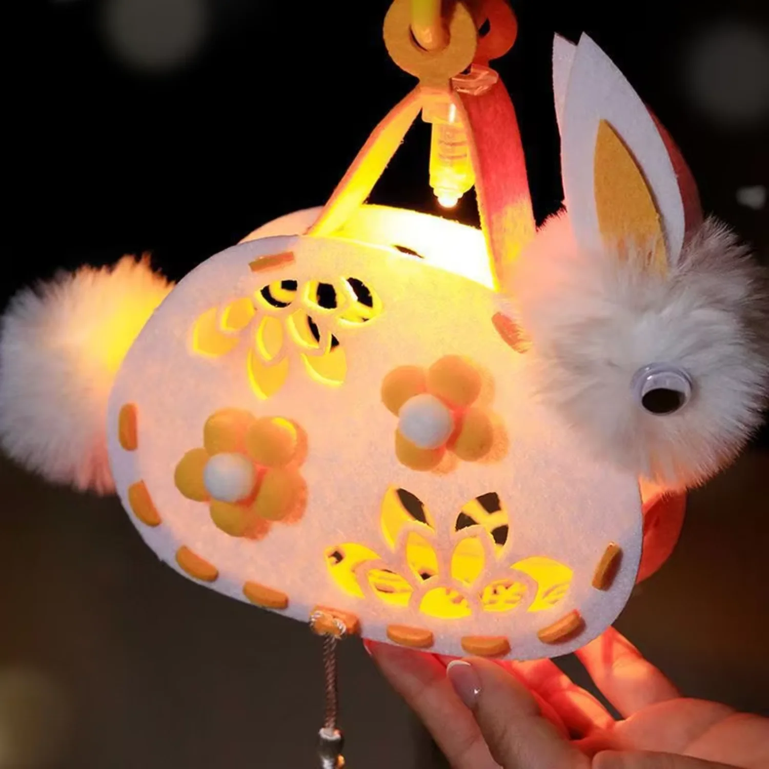 2024 New Design Hot Selling Mid Autumn Festival Lanterns Chinese Light Up Rabbit Lantern Mid Autumn Festival