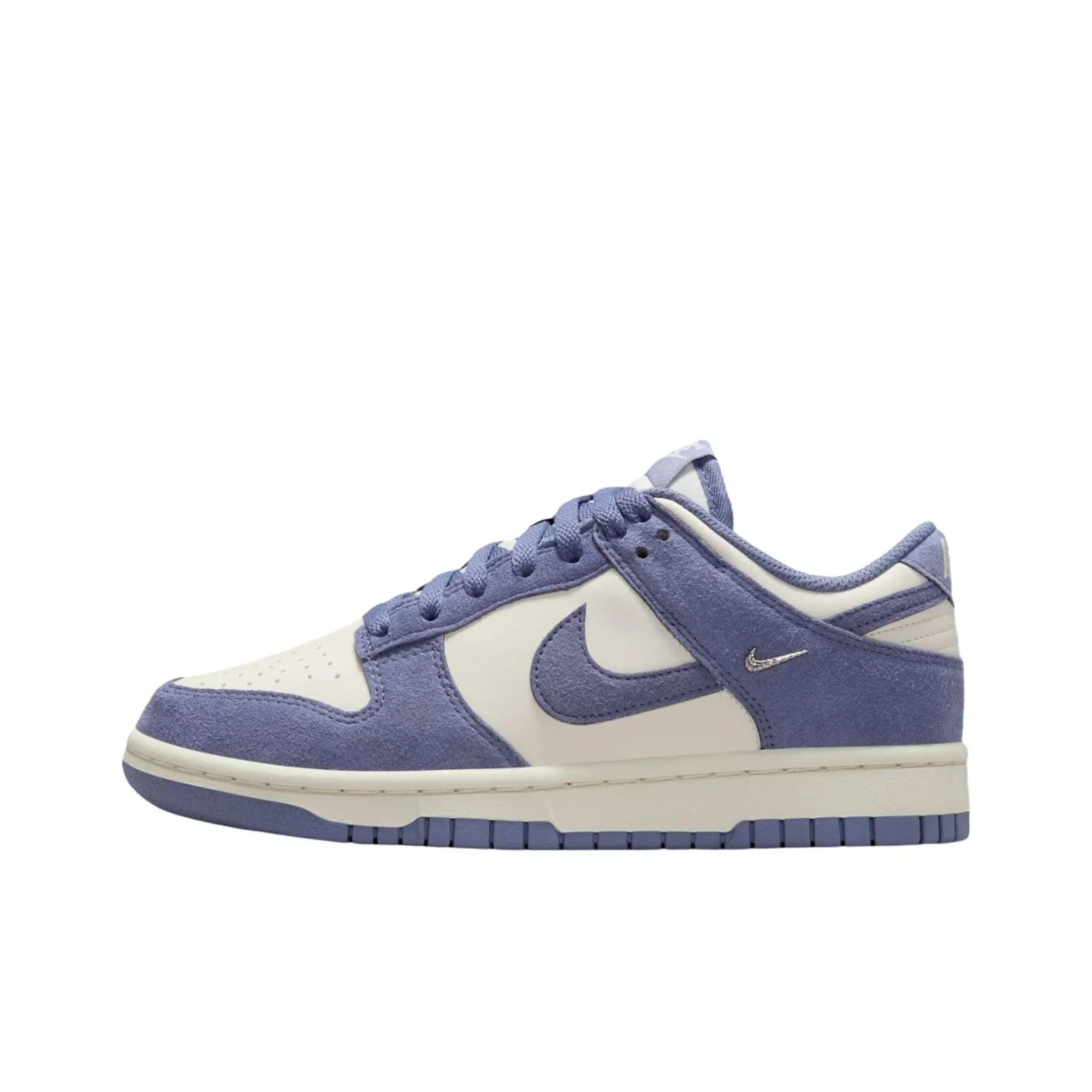 Nike Mini Swoosh Fabric Low top Skateboard Shoes Women's Beige Blue IB4417-103