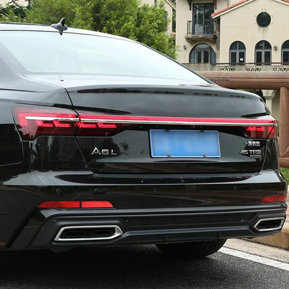 

For Audi A6 A6L C8 2019-2022 Auto Rear Back Lamps Assembly Upgrade LED Dynamic Through Taillights Plug and Play Car Accessories