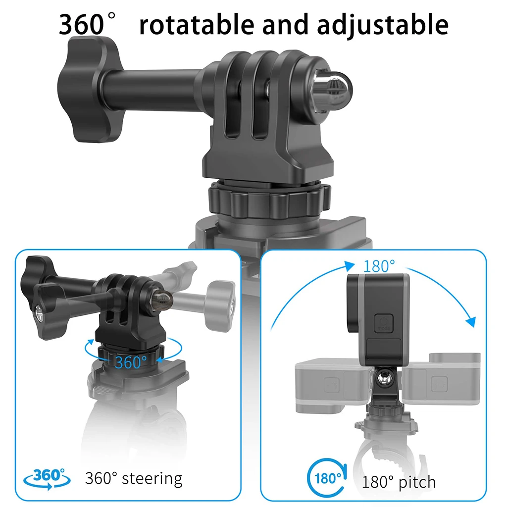 Silikon-Metall-Fahrrad-Actionkamera-Halterung mit Rutschfestem Lenkerbefestigungssystem 360° ° Drehbarer Halter für GoPro13 DJI Pocket 3/4 für Insta360 X5 Kamera – Detail 2