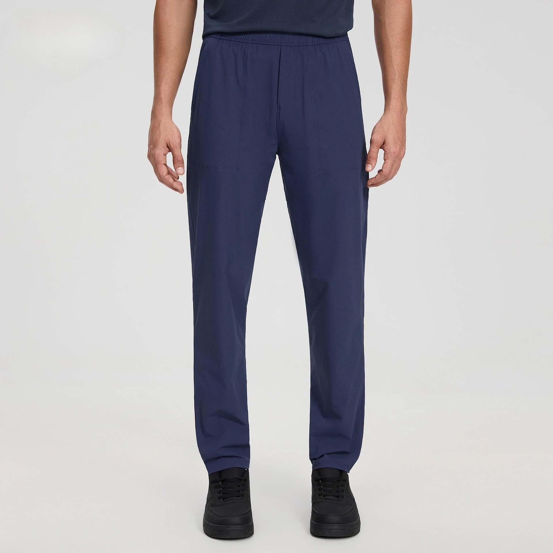 Lemon Loose Fit Ice Silk Sports Pants Men's Summer Thin Large Size Running Long Trousers Breathable Quick Dry Outdoor Activity