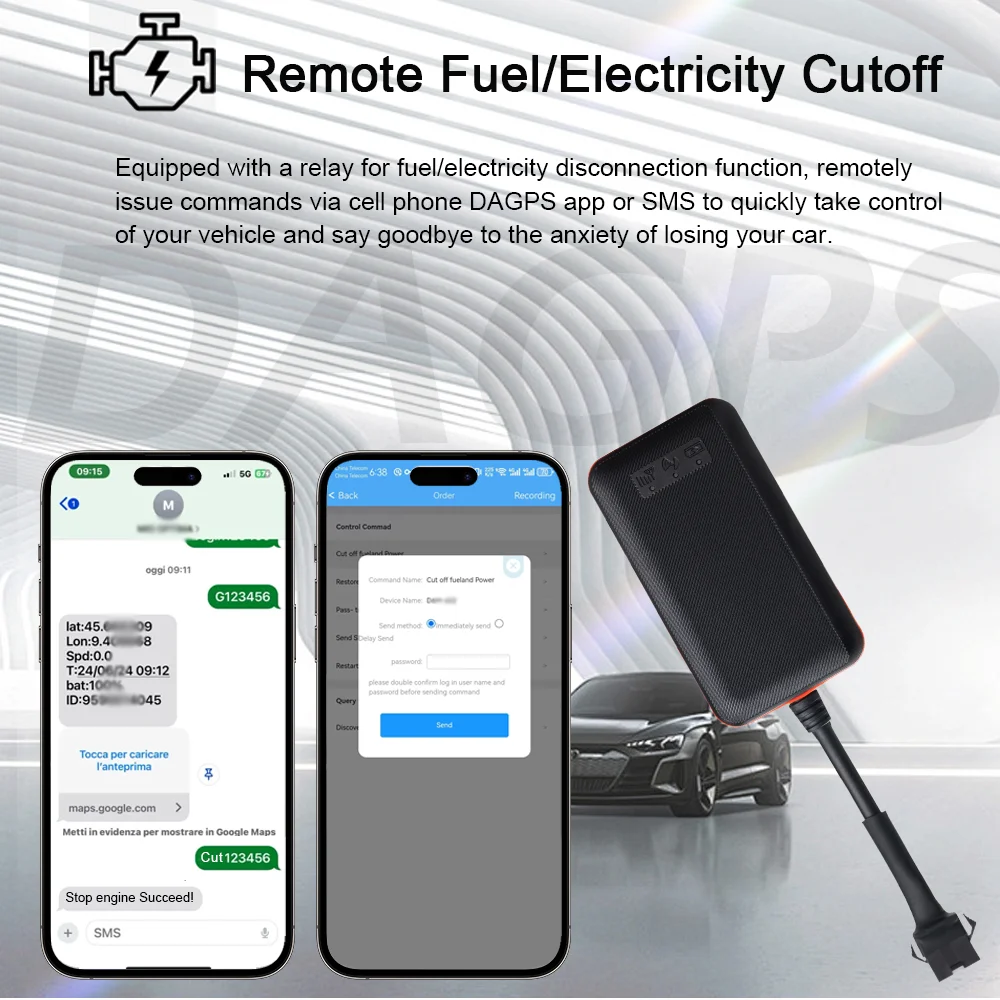 DAGPS Tracker TK108 Mendeteksi Konsumsi Bahan Bakar Kendaraan Perangkat GPS Mesin Potong Pelacak GPS Tahan Air untuk GPS Mobil Penggunaan Gratis Seumur Hidup