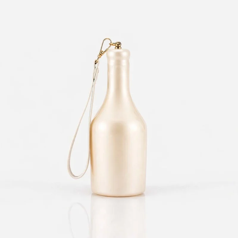 

Unique Creative Design Wine Bottle Shape Handbag Women's Wedding Party Acrylic Clutch Bag Fashionable Mini Wallet