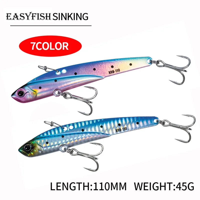 New Fishing Lure VIB 110MM 45G Blade Sinking Jig Vibration Pike Pesca Artificial Leurre Swimbait Seaass Accesorios - view 3